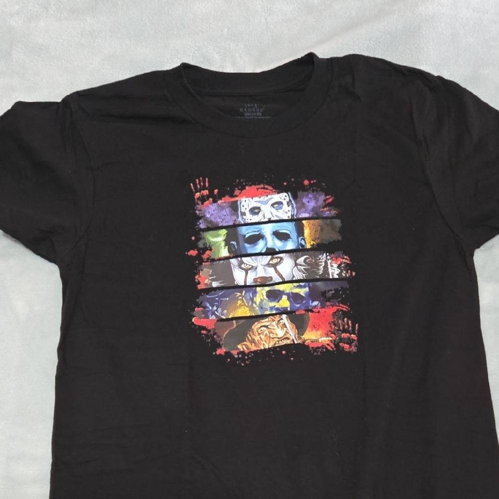 George Black T-Shirt with Graphic Design